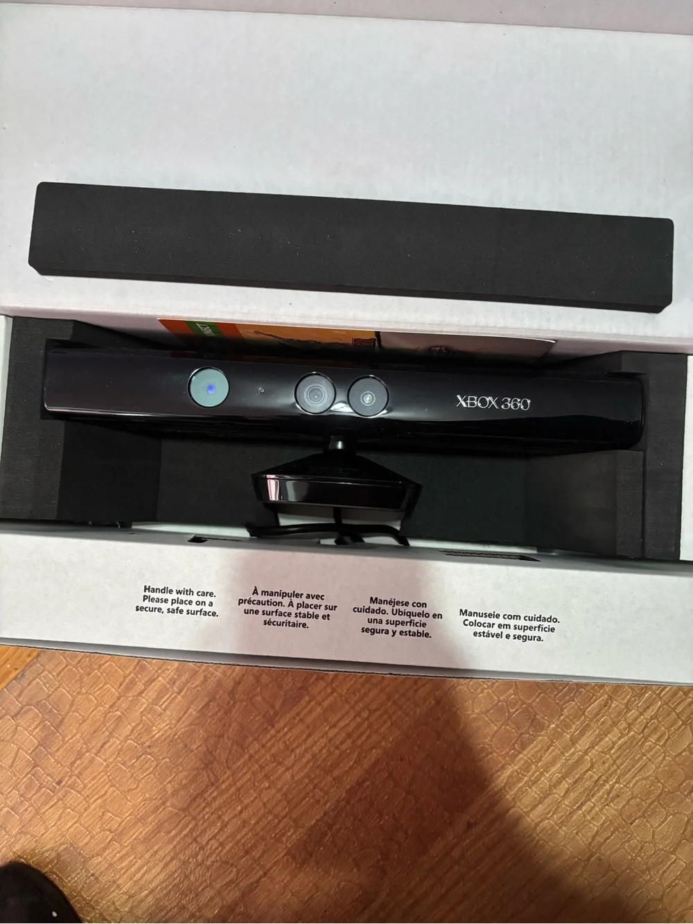 Microsoft Xbox 360 Kinect Sensor - with a game included .